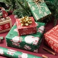 thumbnail image 2 of Papel de regalo RUSPEPA Kraft de 43 x 3 m, 4 rollos, Navidad, 2 of 8