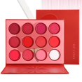 thumbnail image 1 of Palette de Fards à Paupières Mini Maquillage Mat Scintillant Haute Pigmentation (Rouge), 1 of 7