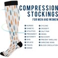 thumbnail image 4 of FREEAMG Color Dots Compression Socks for Women Men,Knee High Stockings for Athletic Sports,Running,Travel, 4 of 7
