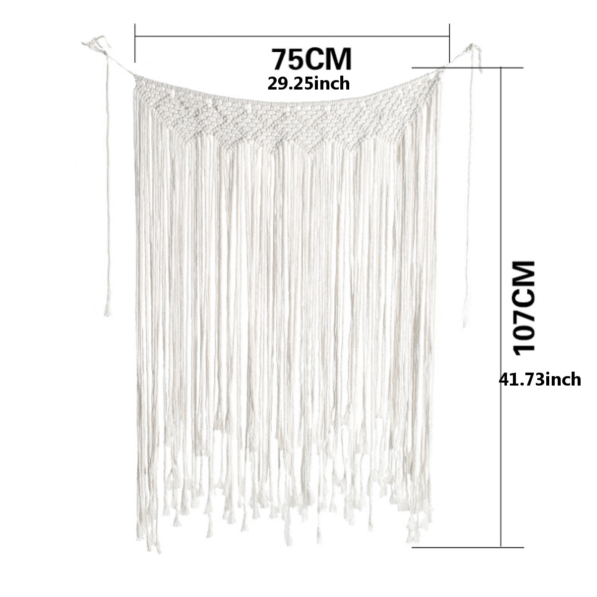 Laddawan Butterfly Macrame Wall Hanging Wall Tapestry Large Bohemian Wall Decoration for Wedding Backdrop Curtain Fringe Garland Banner Bedroom Living Room Gallery Baby Nursery 47L X 28W NO.2