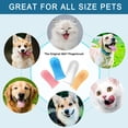 thumbnail image 5 of Paquete de 4 cepillos de dientes para perros, kit de cepillo de dientes de dedo, cerdas totalmente envueltas, fácil limpieza dental, cuidado dental para cachorros, gatos y mascotas pequeñas., 5 of 5