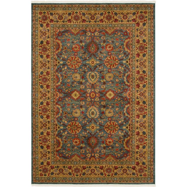 Unique Loom Edinburgh Medallion Area Rug 7' x 10' Rectangle Light Blue/Beige