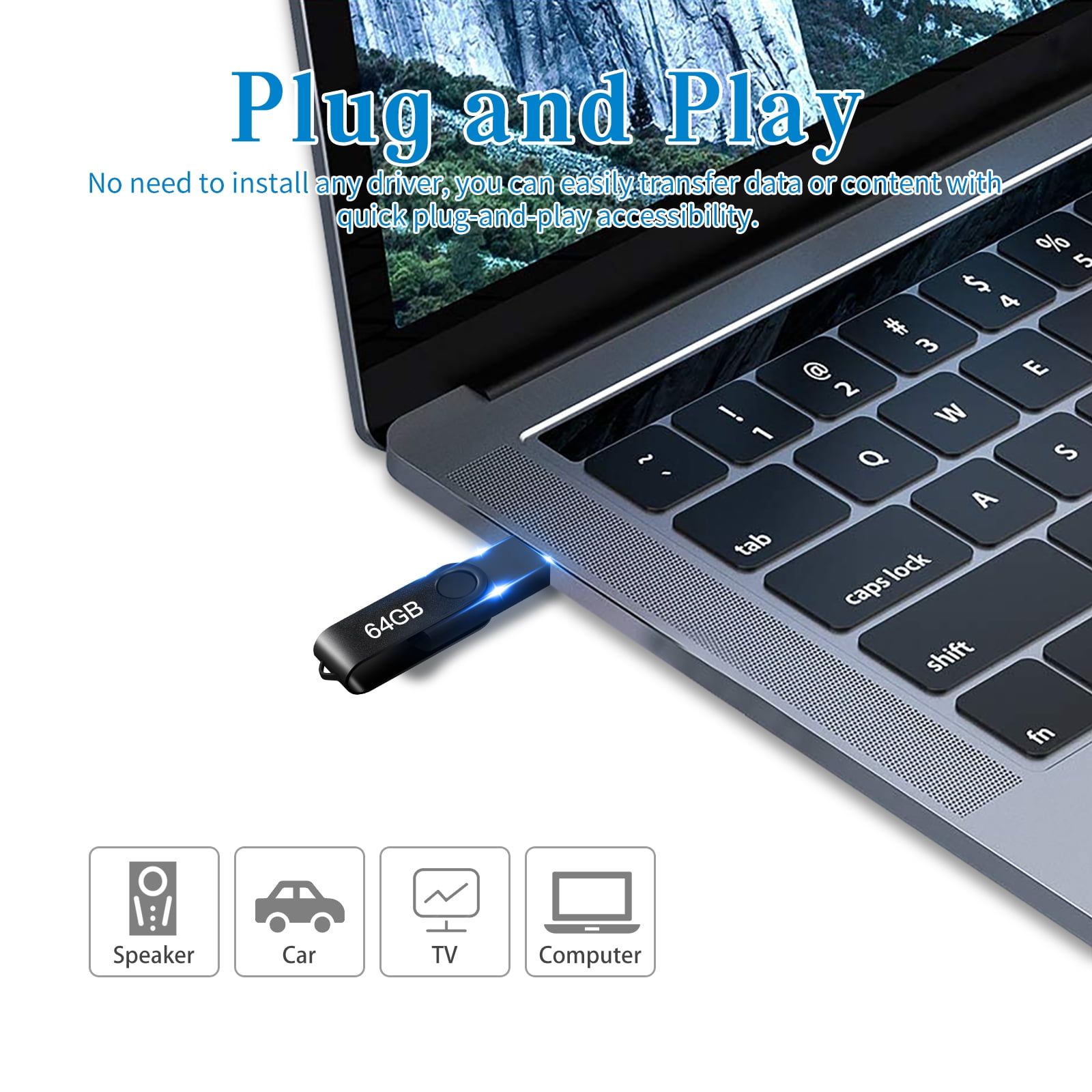 Large Capacity External Drive USB 3.0 Drive Storage Data for Computer/Laptop