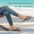 thumbnail image 4 of Unisex Comfort Flip Flops Summer Thong Sandals Non Slip Soles Flip Flop for Beach, Pool, and Daily Wear Diamond Pattern M, 4 of 8