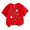 7Watermelon Red40, variant on XAOFW Halloween Shirts For Girls Short Sleeve Crewneck Ghost Candy Graphic Tees Toddler Kids Fall Loose Fit T-Shirts 4-5 Years