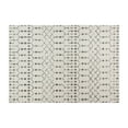thumbnail image 2 of Merrick Lane Ivory Bohemian Low Pile Rug with Gray Geometric Design - 5' x 7', 2 of 9
