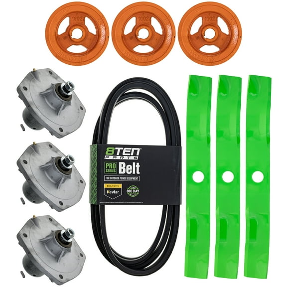 8TEN Blade Spindle Belt Kit for Kubota RCK60RP-1500Z 60-inch K5647-92340 MK1013873