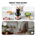 thumbnail image 4 of LINKChef Food Chopper, 3 Cup Food Processor, 260W Power Grinder with 4 Bi-Level Blades, Black, 4 of 8