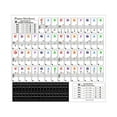 thumbnail image 1 of Piano Keyboard Sticker Keyboard Decals White and Black Keys Music Note Label, 1 of 8
