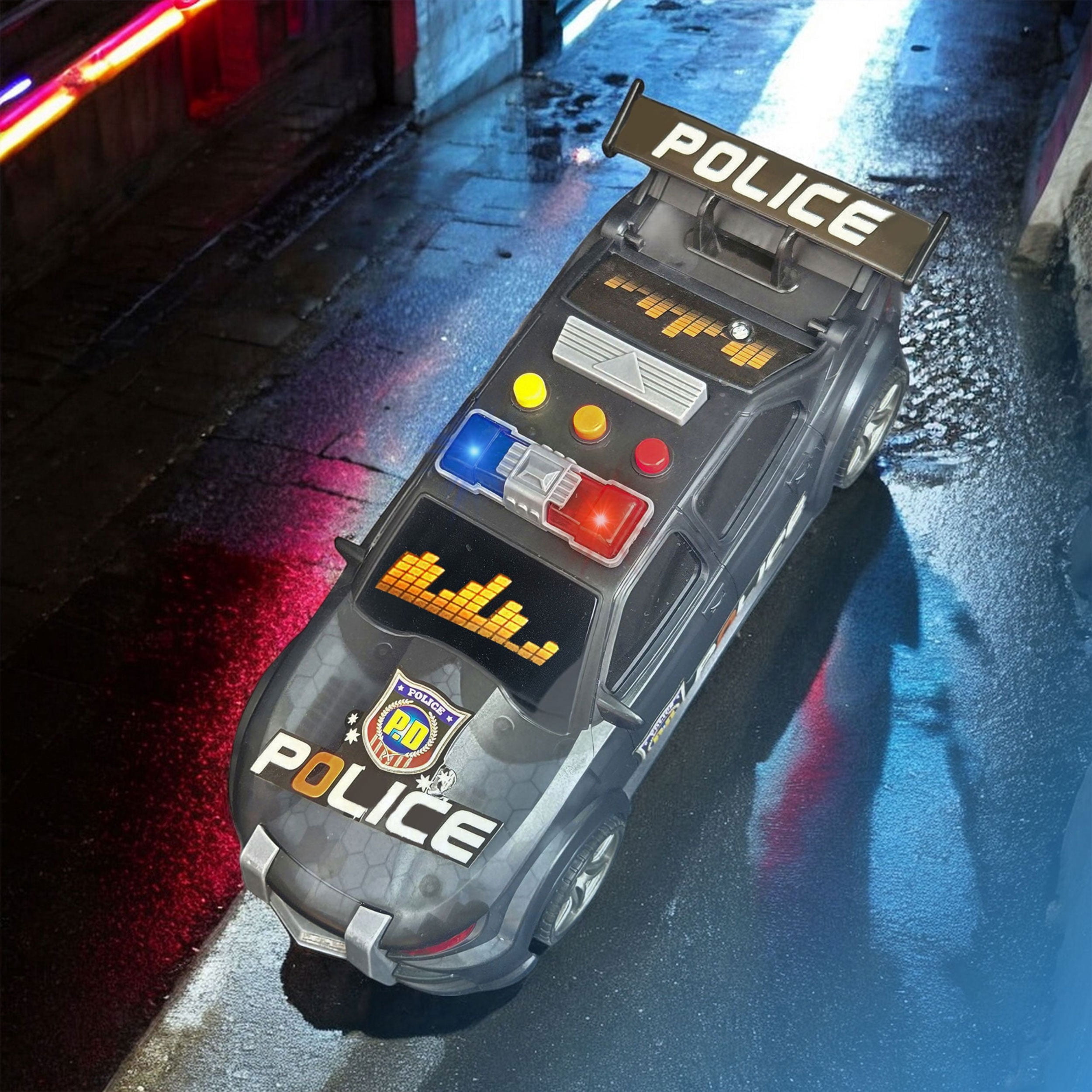 Friction Powered Police Car Toy for Toddlers and Kids – Durable Push-and-Go Patrol Vehicle for Imaginative Play