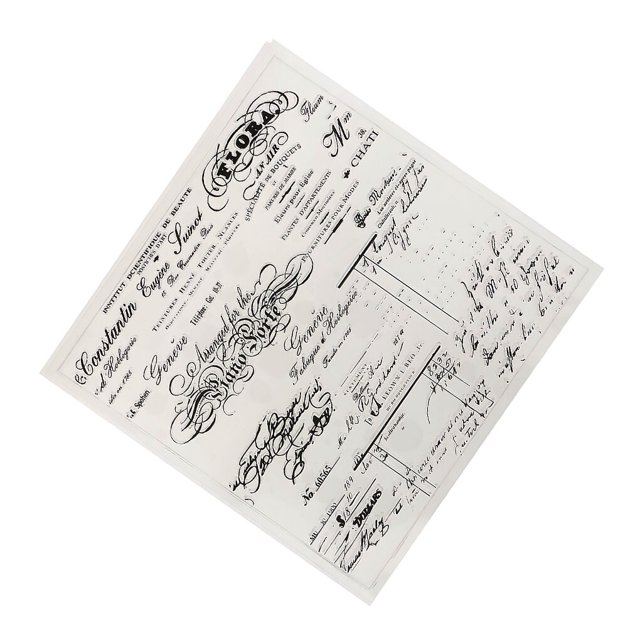 Cateissary Sello transparente de PVC 1111fourone, hoja de grabado en relieve de plástico, decoración de sellos para álbum de recortes de fotos cartulina