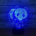 thumbnail image 2 of 7 Color Change 3D Changing Cute Panda Night Light  LED Desk Lamp Touch Switch Room Decor Gift, 2 of 6