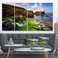 thumbnail image 1 of Rocks and Waterfall in Spanish Coast - Seashore Photo Canvas Print, 1 of 3