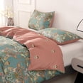 thumbnail image 4 of Funda Nórdica Rey Floral Algodón Suave 3 Piezas Juego de Cama Chic Vintage, 4 of 9