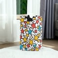thumbnail image 6 of Yayeee Freestanding Laundry Hamper with Handle Collapsible Large Storage Basket for Clothes, Colorful Stars, 6 of 7