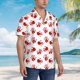 thumbnail image 3 of Fotbe Bloody Hand Camisa Hawaiana para Hombre Unisex – Camisa Casual de Verano con Botones de Manga Corta de Algodón y Lino,Medium, 3 of 7