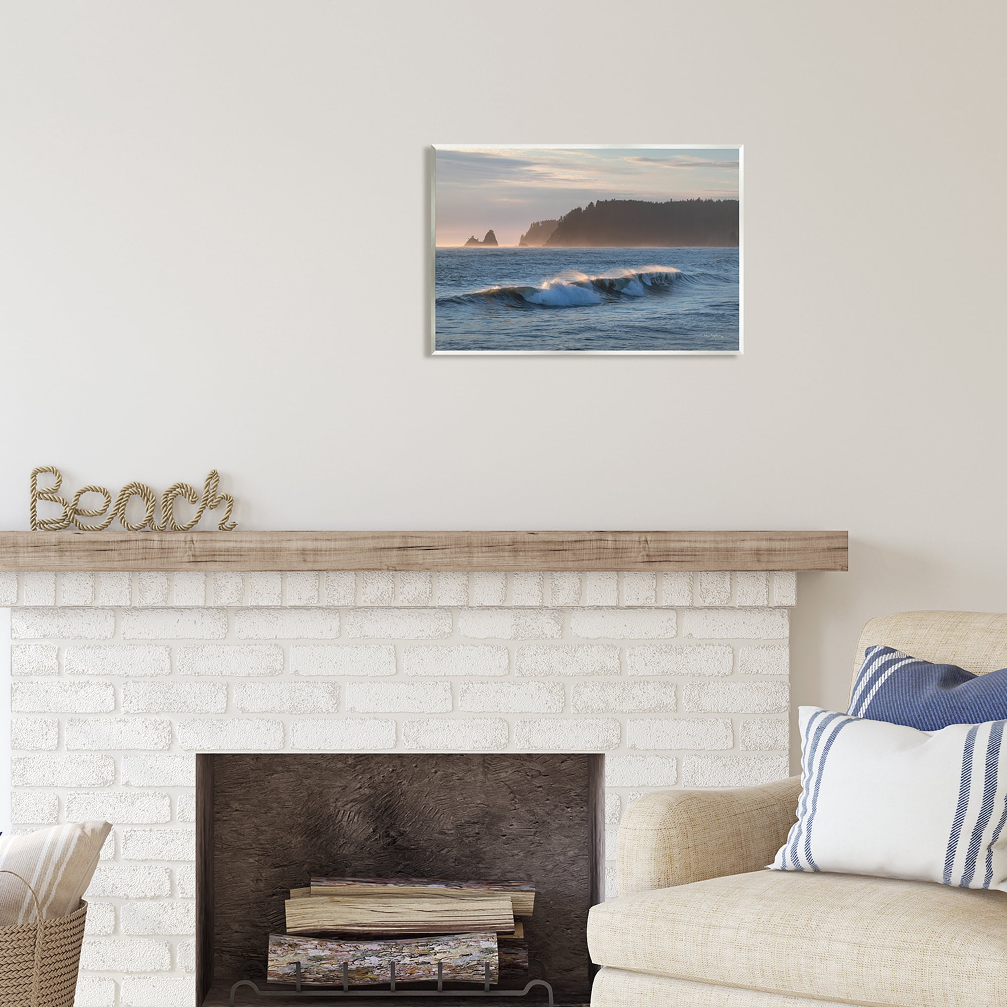 Stupell Industries Rolling Waves Photography Landscape Photography Unframed Art Print Wall Art, 19 x 13