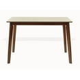 thumbnail image 6 of SK New Interiors Yumiko Rectangular Dining Kitchen Table Modern Wood, Medium Brown Finish, 6 of 7