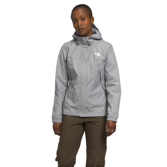 THE NORTH FACE Womens Antora Jacket, L, Meld Grey