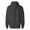 Charcoal, variant on Weatherproof Mens Cross Weave Hooded Sweatshirt 7700, 2XL, Black