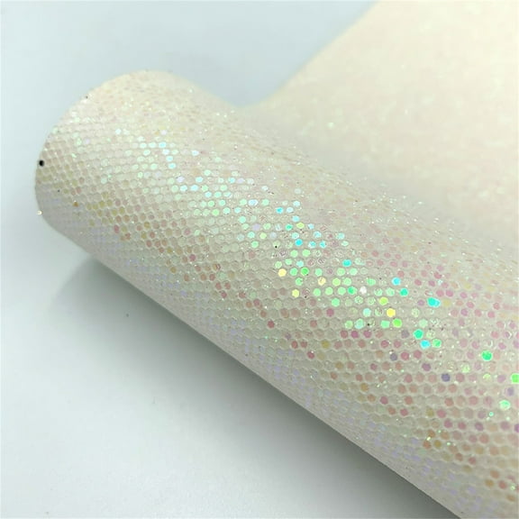 Holographic Glitter Heat Transfer Vinyl Black Colorful Shimmer Heat Press Patterned Vinyl Iron on HTV Vinyl for DIY T-Shirts and Other Fabrics