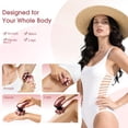 thumbnail image 4 of Electric Razors for Women Legs : 5-in-1 Rechargeable Body Shaver, 7D Wet & Dry Bikini Trimmer, IPX7 Waterproof Lady Hair Remover for Face Underarms Pubic, Rose Pink, 4 of 8