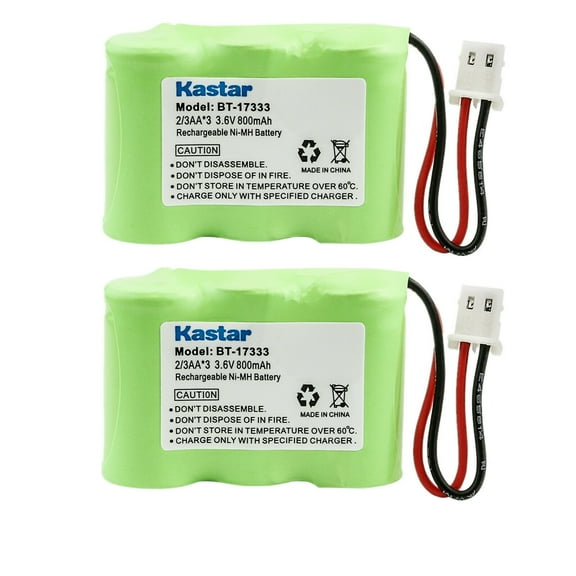 Kastar 2-Pack Battery Replacement for V-Tech BT-263345, BT-27233, BT-27333 BT163345, BT17233, BT17333, BT263345, BT27233, BT27333, CS2111, CS5111-2, CS5121, CS5121-2, CS5121-3, CS5121-4, CS5122-3