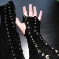 thumbnail image 4 of medieval bracers faux leather knight black, 4 of 7