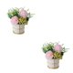 thumbnail image 2 of Wosthever Hermosas flores artificiales para un toque de naturaleza en el hogar Flores artificiales ecológicas con jarrón Type7 NO7, 2 of 6