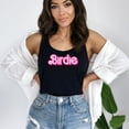 thumbnail image 4 of Pink Birdie Trendy Racerback for Women and Teens Girly Golf Tank Top Racerback Black Tank Top XX-Large, 4 of 5