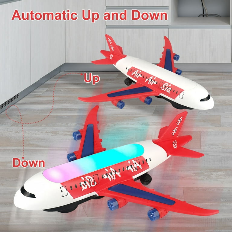 Wupuaait Airplane Gliders Red, Orange, Blue 3 Catapult Airplane Toy with  LED Lights and Launcher Gifts for 4-12 Years Old Kids 