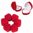thumbnail image 3 of Minnieouse Caja de almacenamiento para pendientes, vitrina de anillos, collar en forma de corazón, cajas de transporte románticas, bandeja, accesorios de Ropa, zapatos y accesorios Miscelánea Azul Minnieouse AP016250-07, 3 of 6