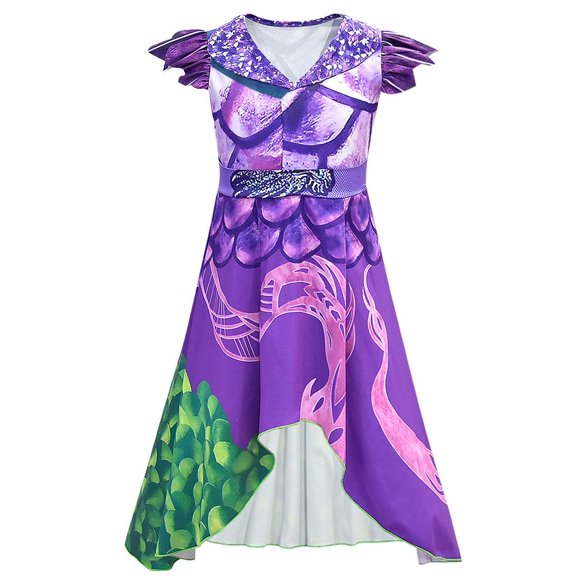 Disfraz MsSmile Dragon Mal Descendants 3 para niñas de 5 a 6 años