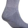 thumbnail image 2 of adidas Originals Men's Trefoil Crew Socks (6-Pair), Heather Grey/Black/White, Large, (Shoe Size 6-12), 2 of 3