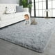 thumbnail image 1 of Alfombra esponjosa TWINNIS Super Soft Shaggy de 120 x 180 cm, color gris, 1 of 8