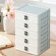 thumbnail image 5 of Caja de almacenamiento de escritorio, estilo cajón, multifuncional, para estudiantes, cosméticos, joyas, papelería, organizador, estante de almacenamiento, estuches de almacenamiento, 5 of 5