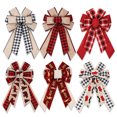 thumbnail image 2 of 1Pc Merry Christmas Bow Xmas Tree Hanging Ornament for Home Christmas Decorations Wedding New Year Party DIY Gifts Supplies, 2 of 5