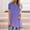 Purple, variant on Summer Tops for Women 2025 Women's Tops , Round Neck Short Sleeve Long T-shirt Blouse Loose Tops, Sizes S-2XL