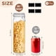 thumbnail image 2 of Juego de tarros de vidrio ComSaf de 1,8 L herméticos con tapas para almacenamiento de alimentos, 3 unidades, 2 of 8