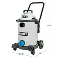 HART 8 Gallon 6 Peak HP Stainless Steel Wet/Dry Vacuum, VOC812SW 3701