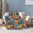 thumbnail image 6 of KLL Fleece Blanket Plush Throw Blanket American Football ,Soft Fuzzy Cozy Flannel Blanket for Couch Sofa Bed.(40"x30" ), 6 of 7