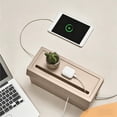 thumbnail image 6 of Lenkho Cable Management Box, Large Capacity Cord Organizer Storage Box, Dustproof Wire Hider for Desk, Home and Office Charger Management, 6 of 6