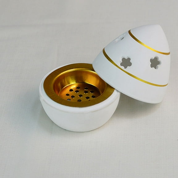 Soimiss Vintage Round Stainless Steel Censer Cup Home Decoration 6Pcs