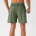 thumbnail image 7 of KIHOUT Men's Lightweight Quick-Dry Hiking Shorts - 77% Nylon 23% Spandex, Elastic Drawstring Waist, Functional Pockets, Knee-Length for Outdoor Running, Hiking and Casual Daily Wear, 7 of 7
