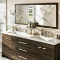 thumbnail image 3 of Eviva Lugano 84" Gray Oak Modern Double Sink Bathroom Vanity w/ White Integrated Top, 3 of 7