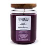 Better Homes & Gardens 22oz Wild Berry Cheesecake Scented Single-Wick Jar Candle