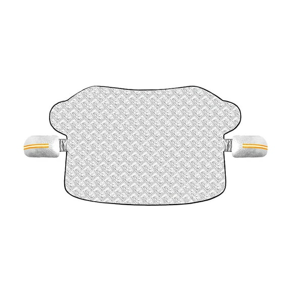 Car Windshield Snow Cover with Side Mirror Cover, 4 Layers Winter Frost Protection for Any Weather, Windscreen Covers with Magnetic Edges, Front Window Automotive Covers for Car SUV Trucks