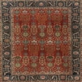 thumbnail image 1 of Ahgly Company Indoor Square Traditional Saffron Red Area Rugs, 9' Square, 1 of 6