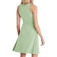 thumbnail image 3 of Sleeveless Solid Color Women Ribbed Mini Knit Tank Dress, 3 of 6