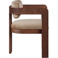 thumbnail image 5 of Meridian Furniture Sacha Beige Velvet Dining Chair (Set of 2), 5 of 10